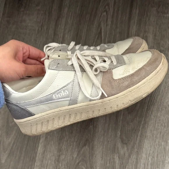 Gola Classic White and Gray Sneakers - Picture 4 of 4